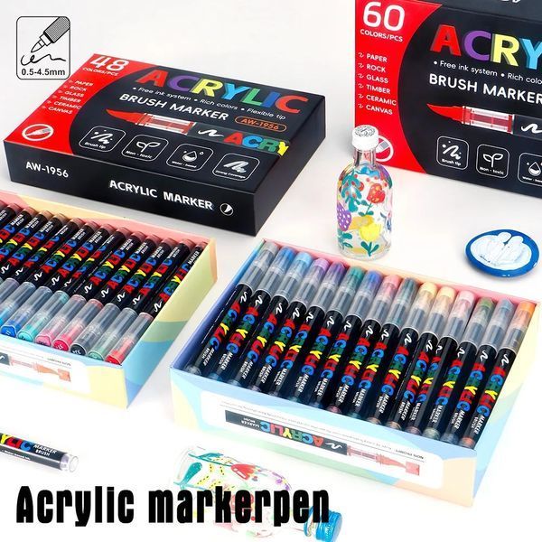 Акрилові маркери ACRYLIC (24 шт) MARK24 фото