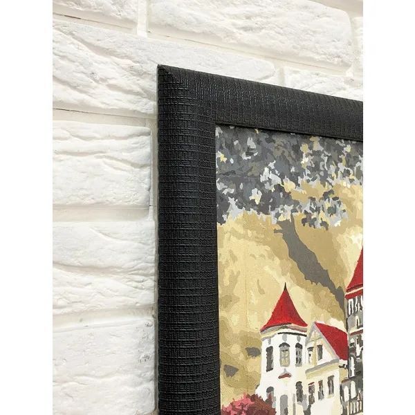 Багетна рамка (чорна рельєфна 4,5 см)60x90 RN48-10 фото